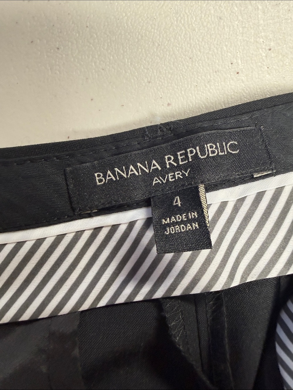Banana Republic Avery Black Skirt with Striped Waistband - Picture 2 of 3